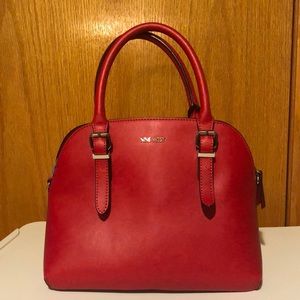 Nine West satchel handbag. Red.
